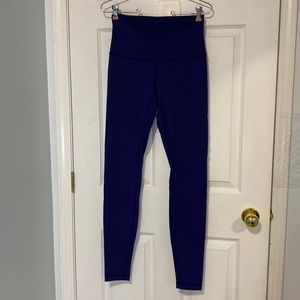 Lululemon Wunder Under Luon Dark Purple Leggings